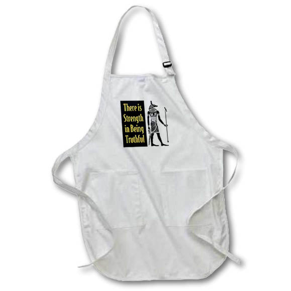 Apron - Image of Words There Is Strength In Being Truthful With Egypt God – Motivational Sayings