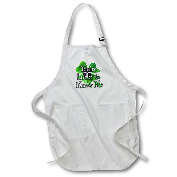 Apron - Image of Words Youre Lucky To Know Me – Humorous Sayings