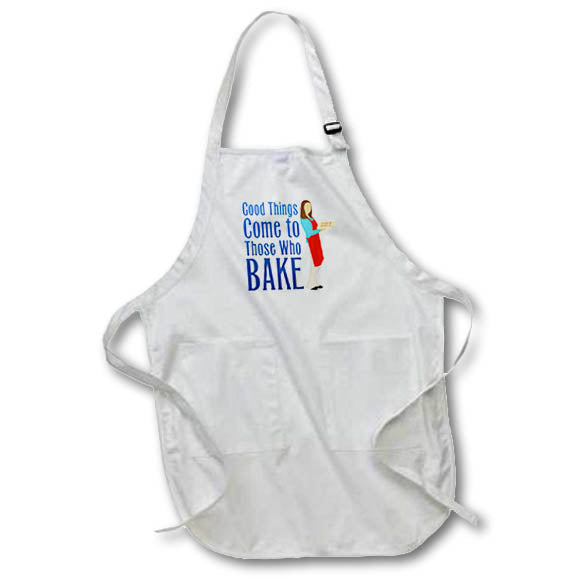 Apron - Image of Words Good Things Come To Those Who Bake – Food