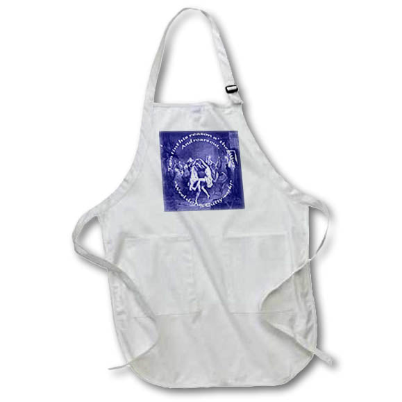 Apron - Tom Lost His Reason All Together Burns Night In Blue Vector Art - Burns Night Verse