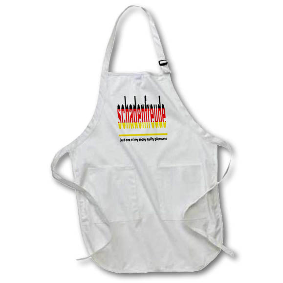 Apron - Schadenfreude - Just One Of My Many Guilty Pleasures Typography - German Language