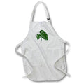 Apron - Green Monstera Swiss Cheese Plant Cut Out Style Vector Art - Monstera Leaves
