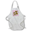 Apron - Mustard Yellow Monstera Swiss Cheese Plant Cut Out Style Vector Art - Monstera Leaves