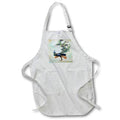 Apron - Proud As A Peacock Colorful Courtship Display Vector Art - Peacock