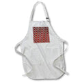 Apron - Pretty Deep Red Image Of Glossy Hearts Pattern Patterns