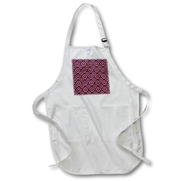Apron - Glam Pink Image Of Glitter Damask Pattern Patterns