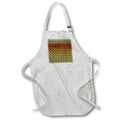 Apron - Modern Yellow To Orange Retro Petal and Dot Pattern Patterns