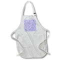Apron - Purple Decorative Circles and Diamond Shapes Pattern Patterns