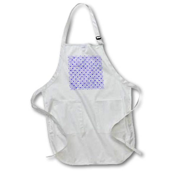 Apron - Purple Decorative Circles and Diamond Shapes Pattern Patterns