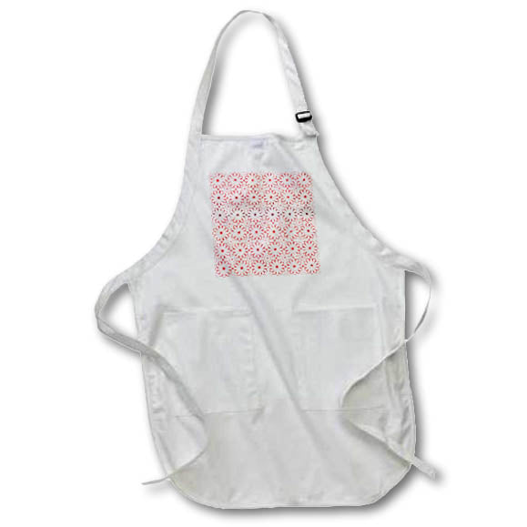 Apron - Purple Red Image Of Gradient Retro Flower Pattern Patterns