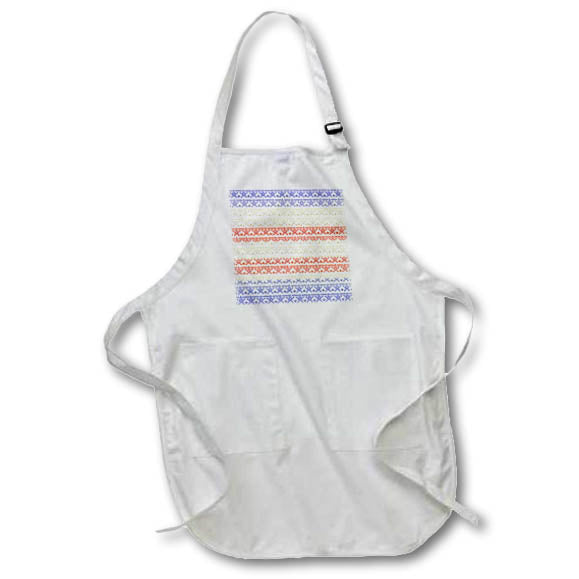 Apron - Red White and Blue Stars and Stripes Pattern Patterns