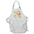 Apron - Pretty Orange and Pale Peach Maple Leaf Design Patterns