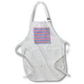 Apron - Cute Pink Red Aqua Purple Wavy Lines Pattern Patterns