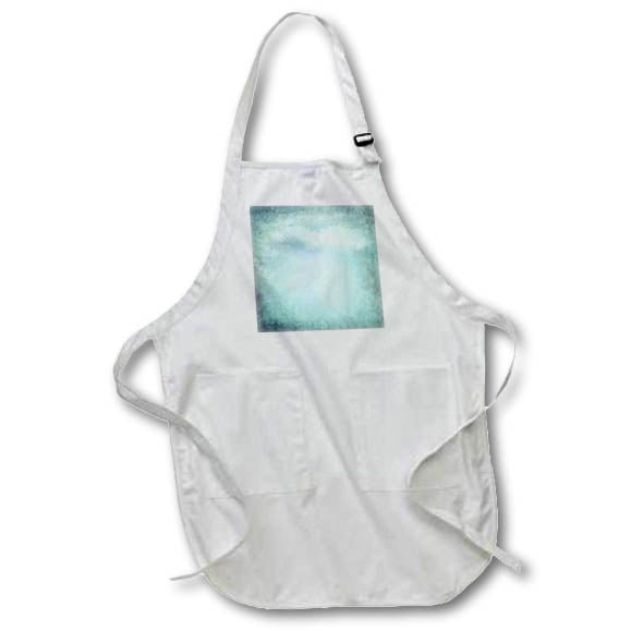 Apron - Aqua Green Grunge Color Patterns