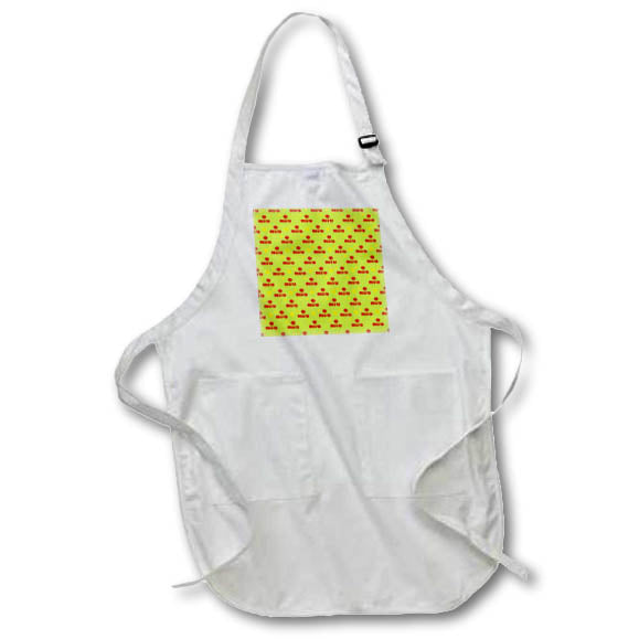 Apron - Cute Bright Green, Yellow, and Red Fiesta Word Pattern Patterns