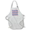 Apron - Light Blue, Red, White Stars and Horizontal Stripes Pattern Patterns