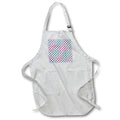 Apron - Cute Pink and Mint Green Hearts in Circles Pattern Patterns