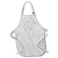 Apron - Christmas pattern of yellow snowflakes against the pink background Alexis Design - Pattern Christmas New Year