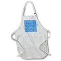 Apron - Image of an abstract glittering texture of blue and white colors Alexis Design - Texture Glitter