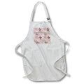 Apron - Steampunk pattern of dirigibles and flying machines, floral backdrop Alexis Design - Pattern Steampunk