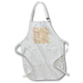 Apron - Image of gold powder against the colorful pink and beige background Alexis Design - Pattern Steampunk