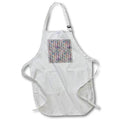 Apron - Pattern of vintage sand clocks against the light purple background Alexis Design - Pattern Steampunk