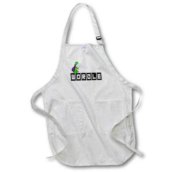 Apron - Cute Funny Wordle Online Word Game Text with Turtle Pun Sports and Hobbies