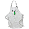 Apron - Cute Funny Pickle Playing Pickleball Just Dink it Sports Cartoon Sports and Hobbies