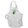 Apron - Cute Funny Turtle Playing Pickleball Ninja Sports Cartoon Sports and Hobbies