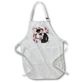 Apron - Interracial Bride and Groom Plum Ranculous Flowers for Wedding Wedding Collection