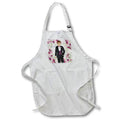 Apron - White Boy Wedding Tux Coin Bearer with Plum Floral Accents Wedding Collection