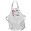 Apron - Bridesmaid PINK Animal Print with Botanical Accents and High Heels Wedding Collection