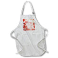 Apron - Thanksgiving Blessings Typography with Red Maple Leaves for Autumn Autumn Collection