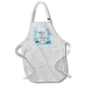 Apron - Beautiful Christian Winter Scene and Christmas Typographic Message Christian Collection
