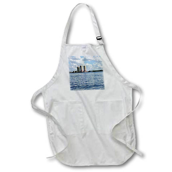 Apron - Image of Ft Myers Skyline From Caloosahatchee River lens Art by Florene - Florida