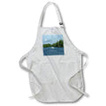 Apron - Image of A Boat Cruses Toward A Cove in Florida lens Art by Florene - Florida