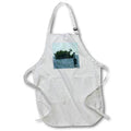 Apron - Image of Famous Boaters Miserable Mile With Pelicans And Mile Marker lens Art by Florene - Florida