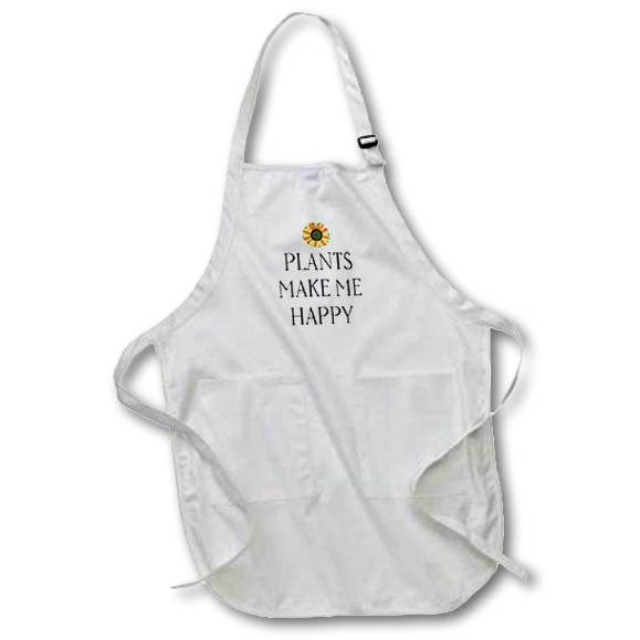 Apron - Plants Make Me Happy Funny Sayings