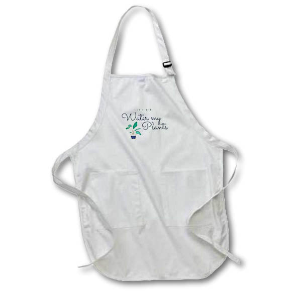 Apron - If I Die Water My Plants Funny Sayings
