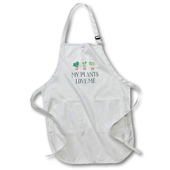 Apron - My Plants Love Me Funny Sayings