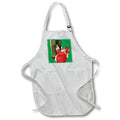 Apron - Good And Bad Lists Christmas Fun Vector Art On Green Vector Art - Santa