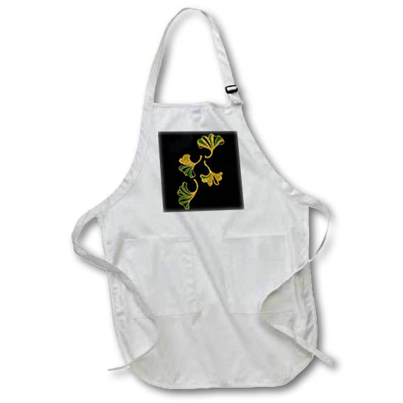 Apron - Ginkgo Leaves Elegant Foliage Vector Art Vector Art - Ginkgo Leaves