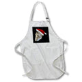 Apron - Ostrich Wearing Santa Hat Christmas Zoo Animal Vector Art - Christmas Ostrich