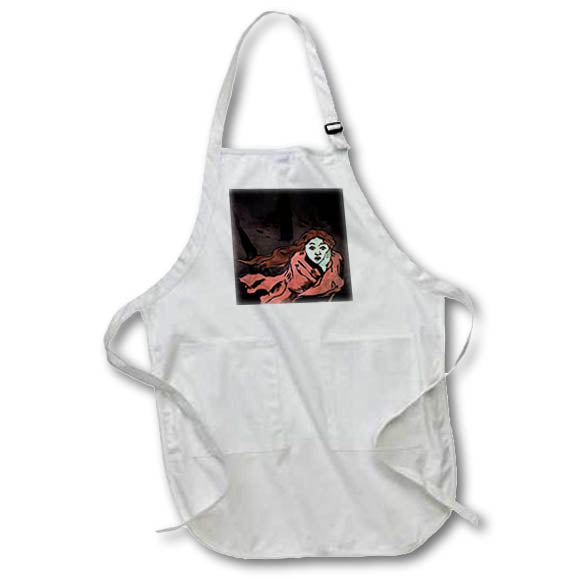 Apron - The Chase In The Woods after Yakunchikova Acrylic Painting - Fear In Art