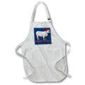 Apron - Sheep Wearing Santa Hat And Pun Fleece Navidad Vector Art - Feliz Navidad Sheep