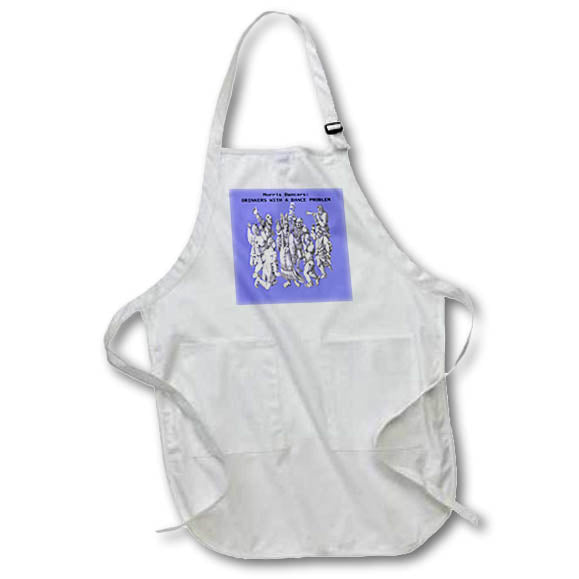 Apron - Morris Dancers Drinkers With A Dance Problem Medieval Art Vector Art - Morris Dance Humour