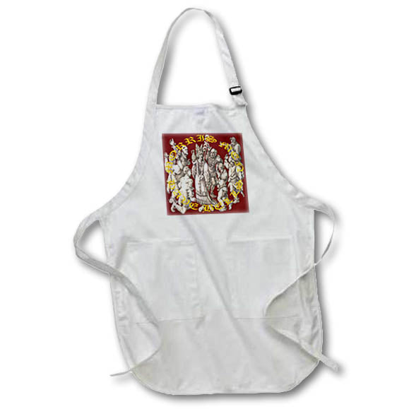 Apron - Morris Men Have Bells Medieval Art And Text Vector Art - Morris Dance Humour