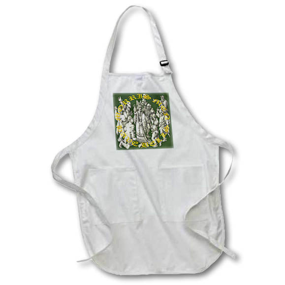 Apron - Morris Men Have Bells Medieval Art And Text Vector Art - Morris Dance Humour