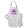 Apron - Shit Happens Mostly to Me So Dont Worry. Black Text Typography - Lifes Like That Humor