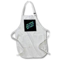 Apron - Shit Happens Mostly to Me So Dont Worry. Green Text Typography - Lifes Like That Humor